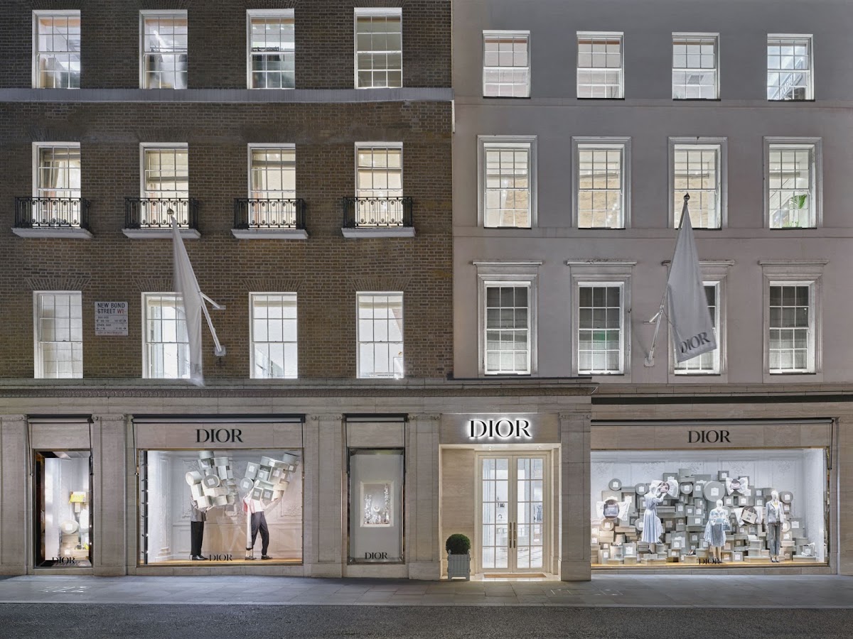 Dior, Maisons de mode, à Londres