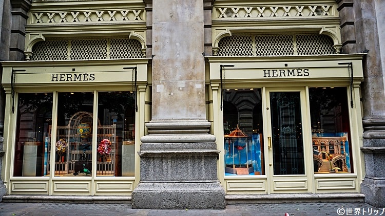 Hermès, Maisons de mode, à Londres