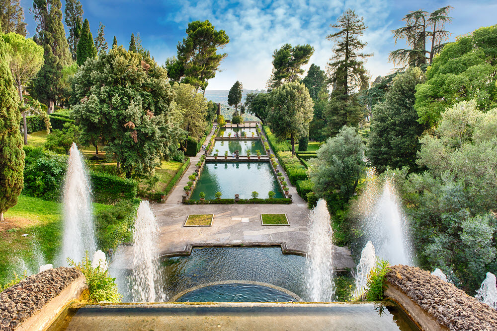 Villa d'Este Tivoli, Hôtels et palaces